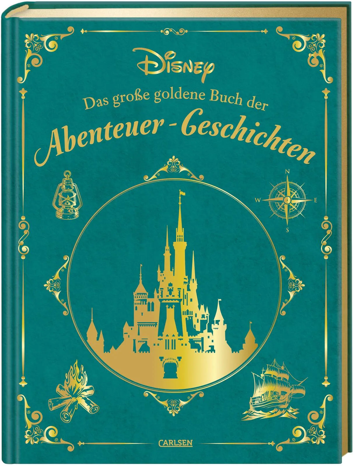 Buchcover von 'Disney: Das große goldene Buch der Abenteuer-Geschichten' - Gebundene Ausgabe von Walt Disney