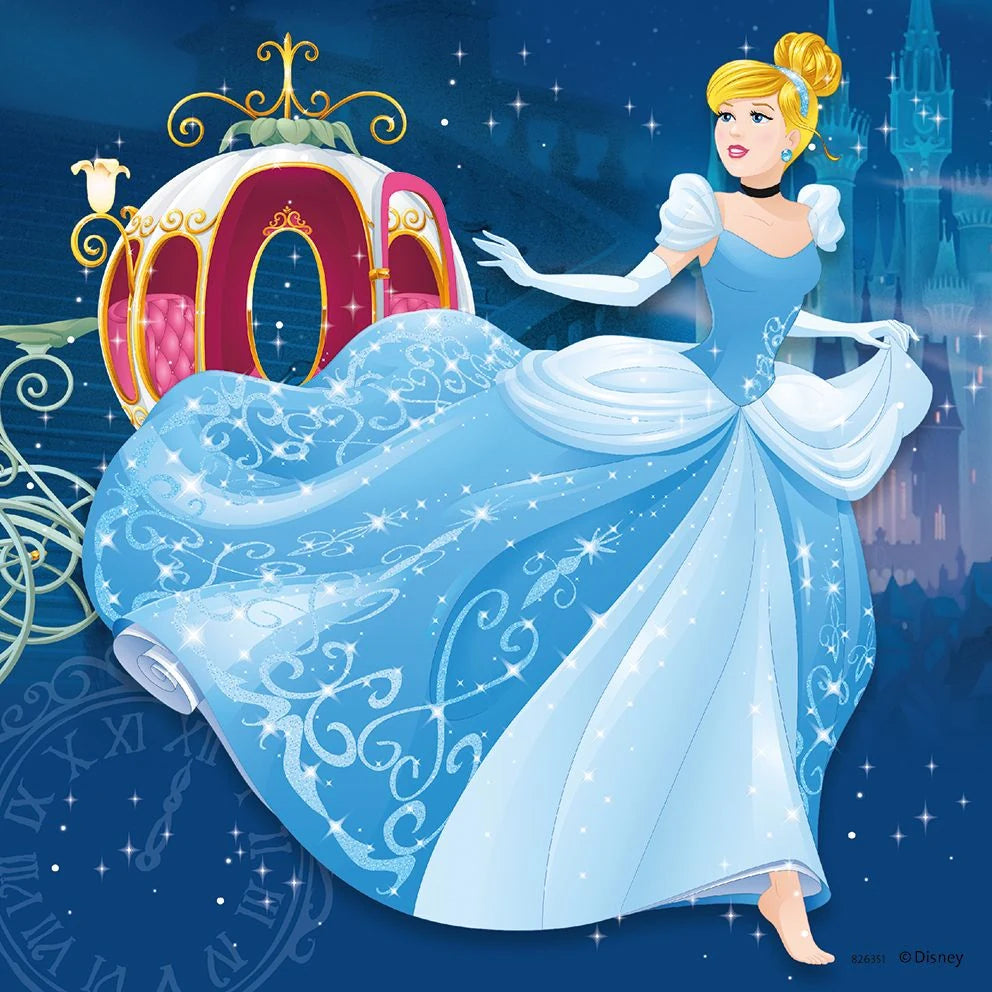 Kinderpuzzle 3x49 Teile - Disney Prinzessinnen - Abenteuer der Prinzessinnen – Ansicht