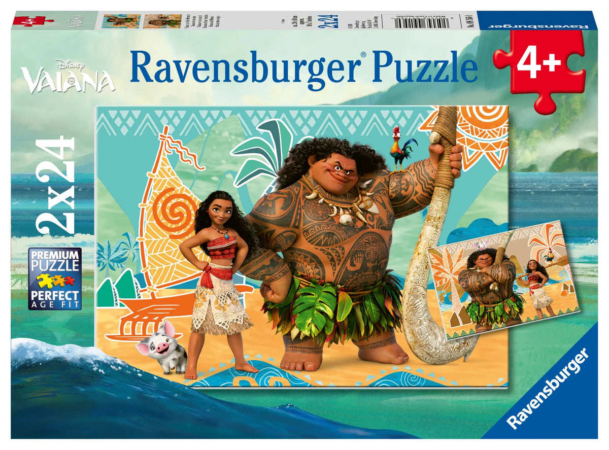Kinderpuzzle: Kinderpuzzle 2x24 Teile - Disney Vaiana
