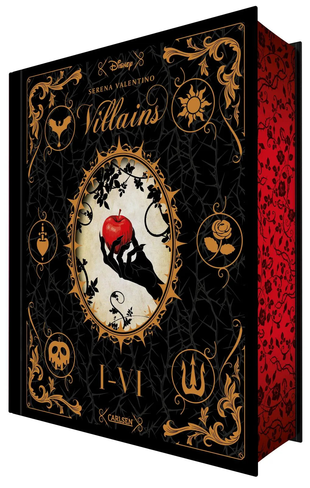 Buchcover von 'Disney Villains: Villains Band I-VI: Luxusausgabe mit Farbschnitt im düsteren Dark-Fantasy-Setting' - Gebundene Ausgabe von Serena Valentino