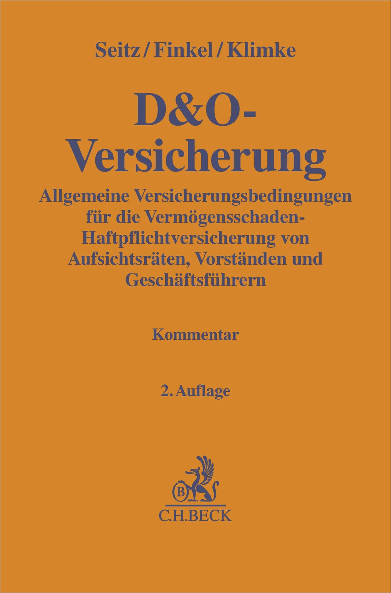 Buchcover von 'D&O-Versicherung' - Gebundene Ausgabe von Björn Seitz