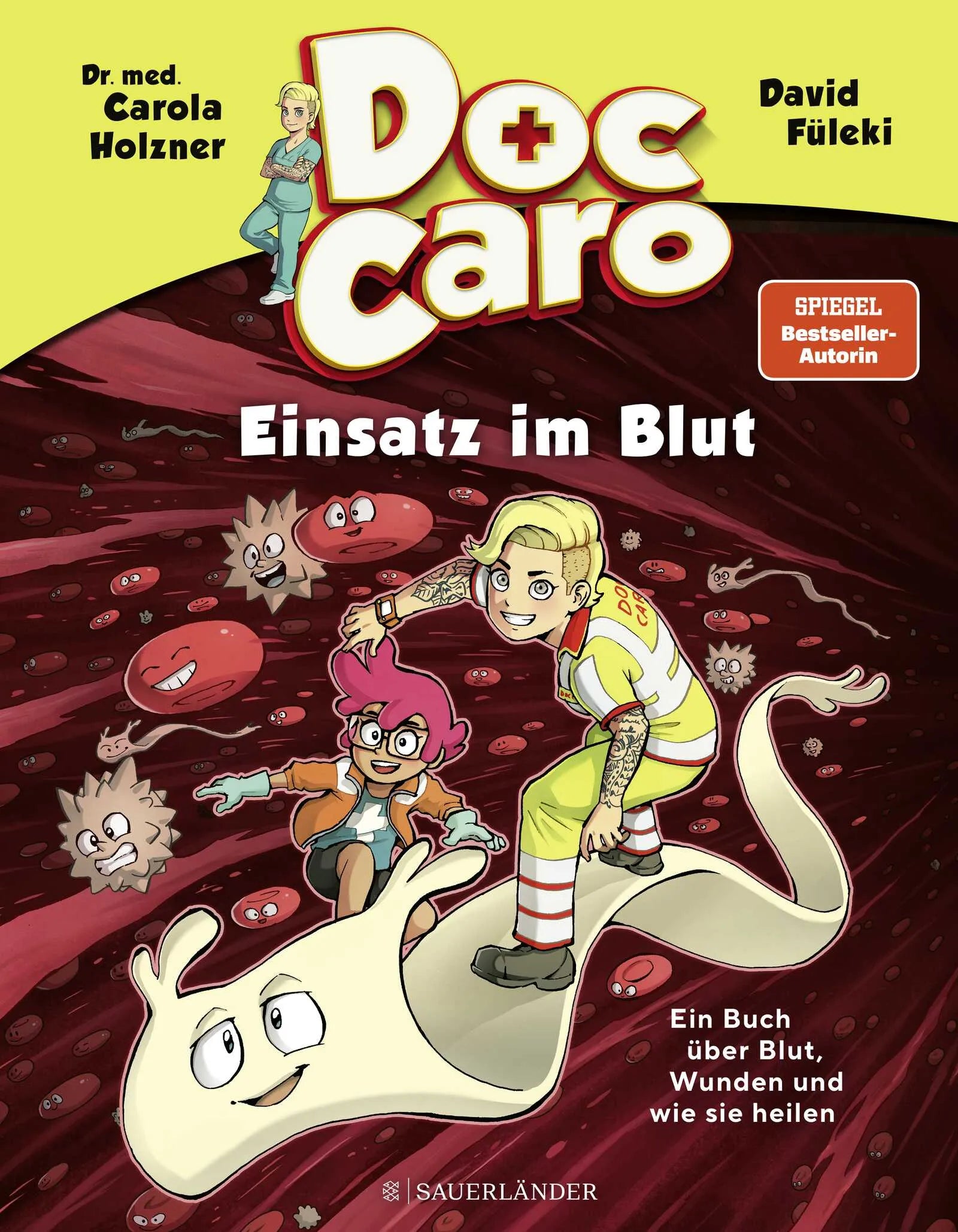 Buchcover von 'Doc Caro – Einsatz im Blut' - Gebundene Ausgabe von Carola Holzner