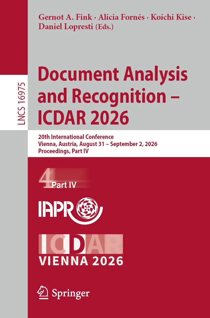 Cover: Document Analysis and Recognition - ICDAR 2026 (E-Book) von Gernot A. Fink