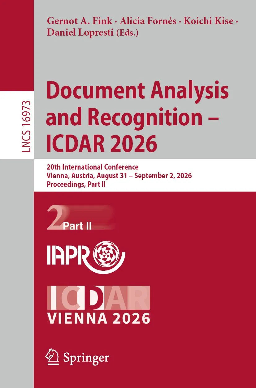 Cover: Document Analysis and Recognition - ICDAR 2026 (E-Book) von Gernot A. Fink