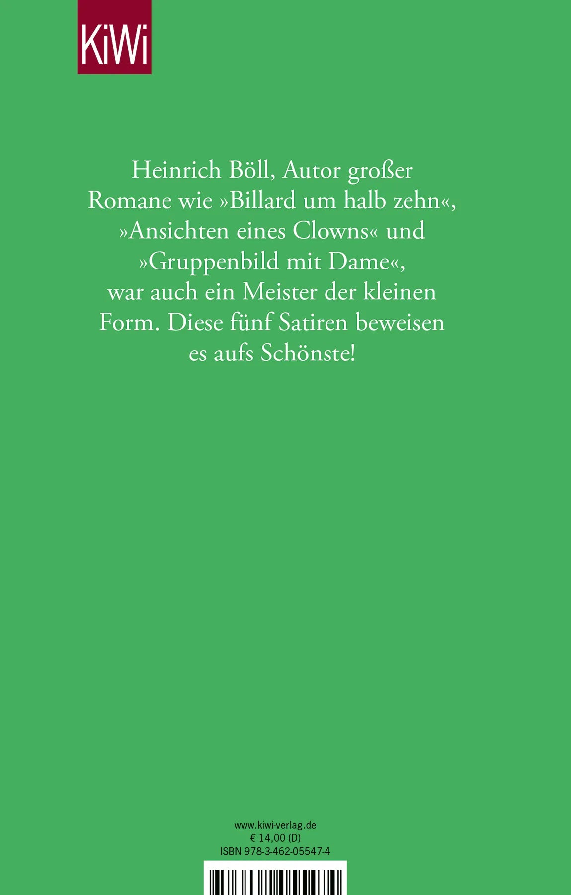 Rückseite: Doktor Murkes gesammeltes Schweigen (Hardcover)