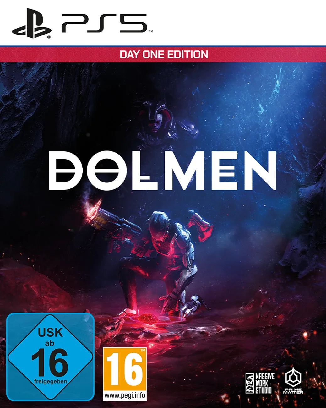 Cover: Dolmen (Day One Edition) für Playstation 5. Publisher: PLAION GmbH