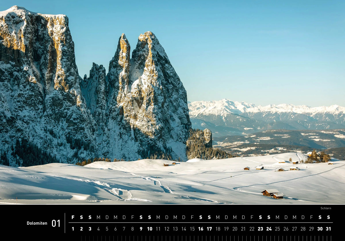 Dolomiten Premiumkalender 2027 – Ansicht