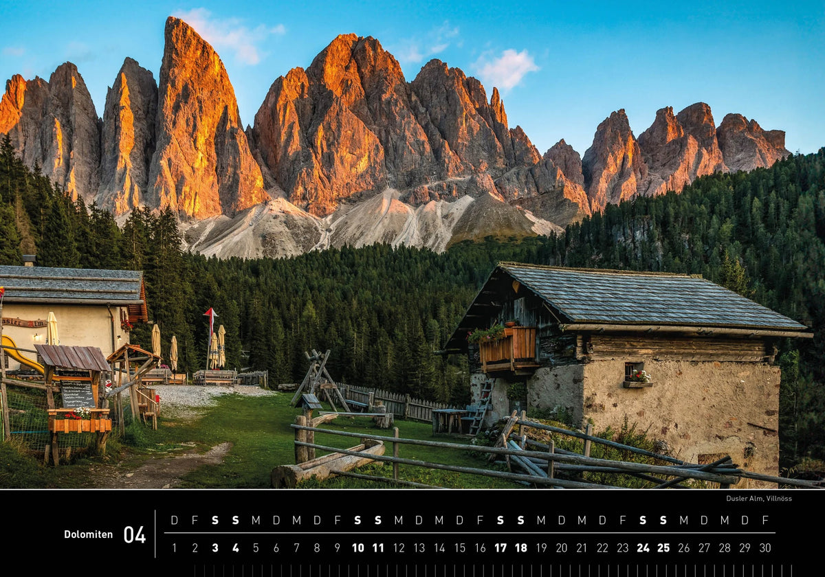 Dolomiten Premiumkalender 2027 – Ansicht