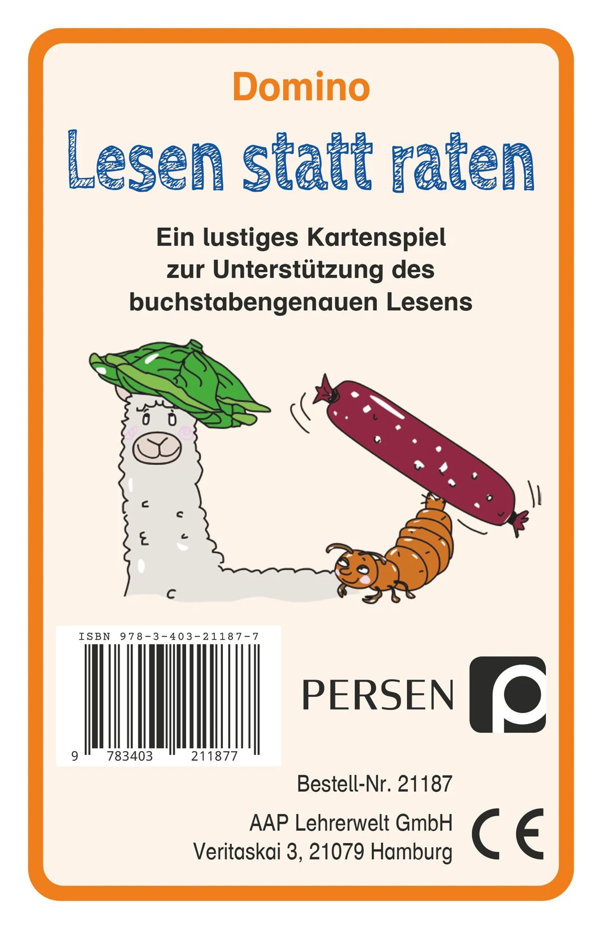 Legespiel: Domino: Lesen statt raten