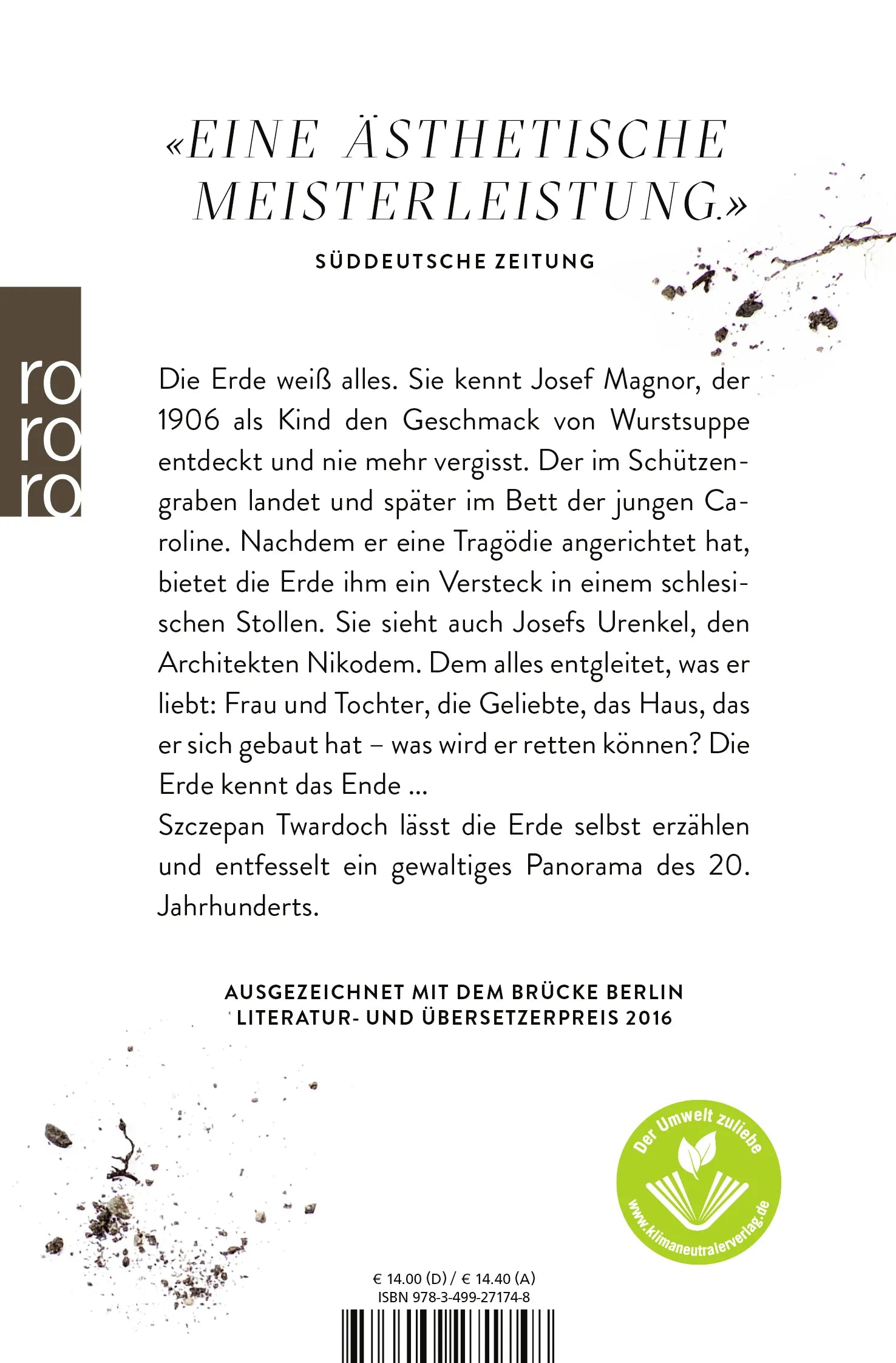 Buchrückseite von 'Drach' mit Klappentext - Taschenbuch