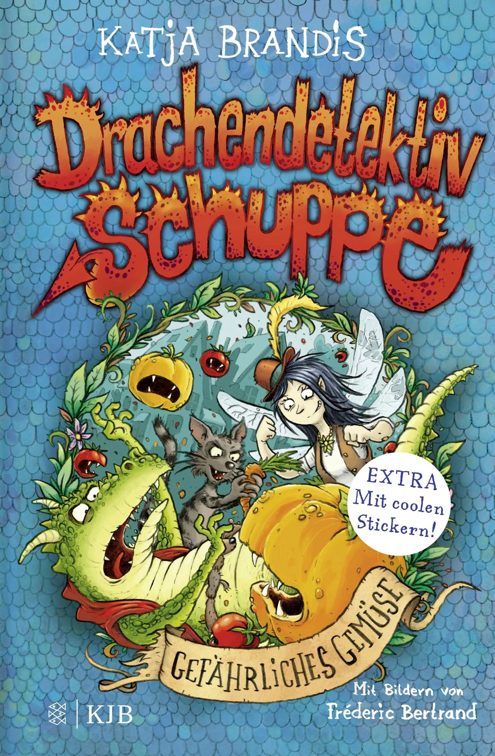 Buchcover von 'Drachendetektiv Schuppe – Gefährliches Gemüse' - Gebundene Ausgabe von Katja Brandis