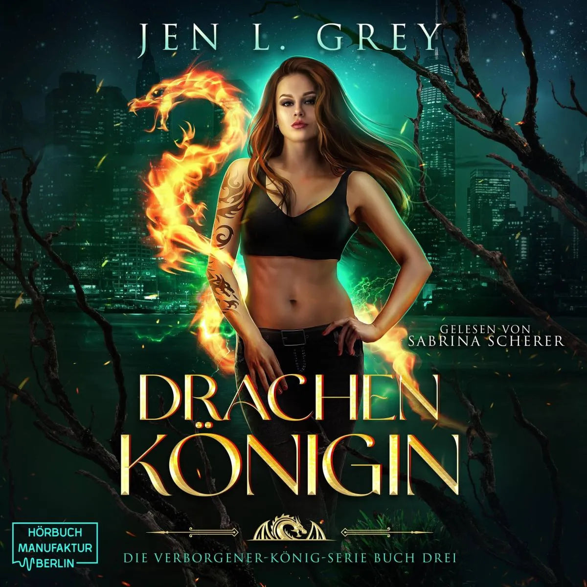 Cover: Drachenkönigin (Hörbuch Download) von Jen L. Grey
