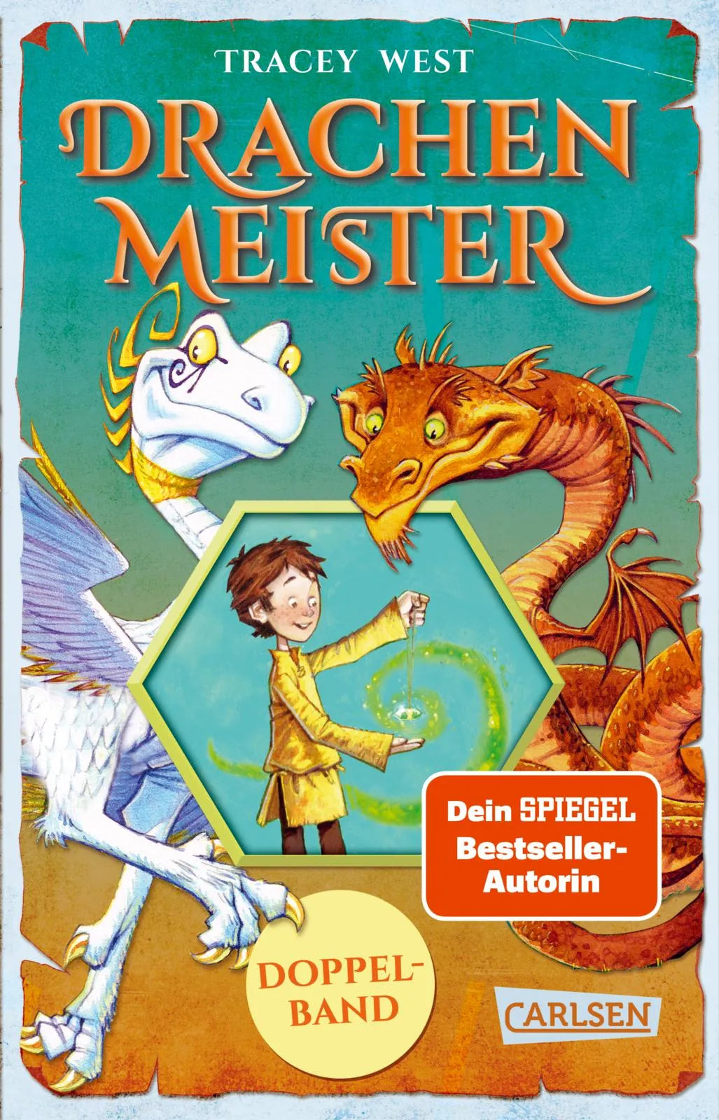 Buchcover von 'Drachenmeister Doppelband – Enthält die Geschichten: Der Aufstieg des Erddrachen' - Taschenbuch von Tracey West