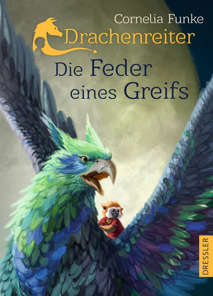Buchcover von 'Drachenreiter 2. Die Feder eines Greifs' - Gebundene Ausgabe von Cornelia Funke