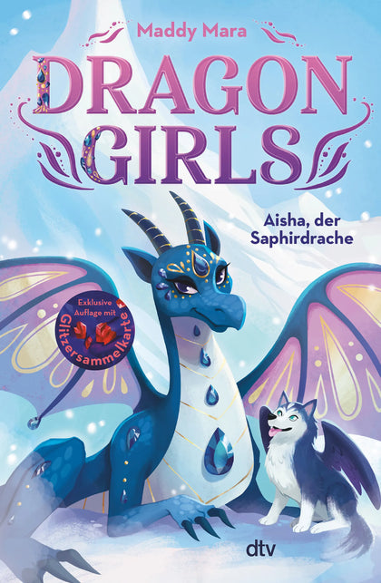 Buchcover von 'Dragon Girls – Aisha, der Saphirdrache' - Gebundene Ausgabe von Maddy Mara