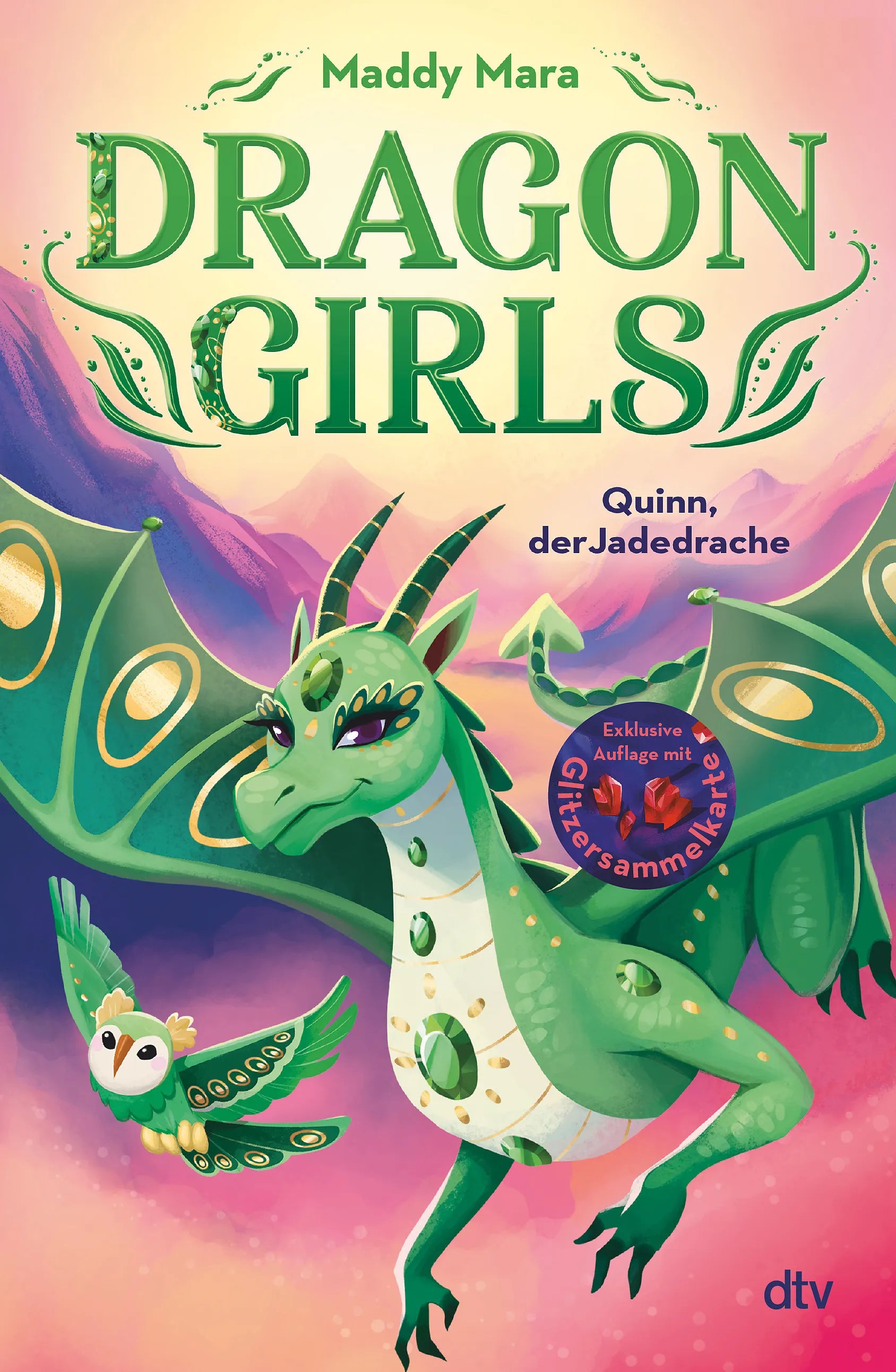 Buchcover von 'Dragon Girls – Quinn, der Jadedrache' - Gebundene Ausgabe von Maddy Mara