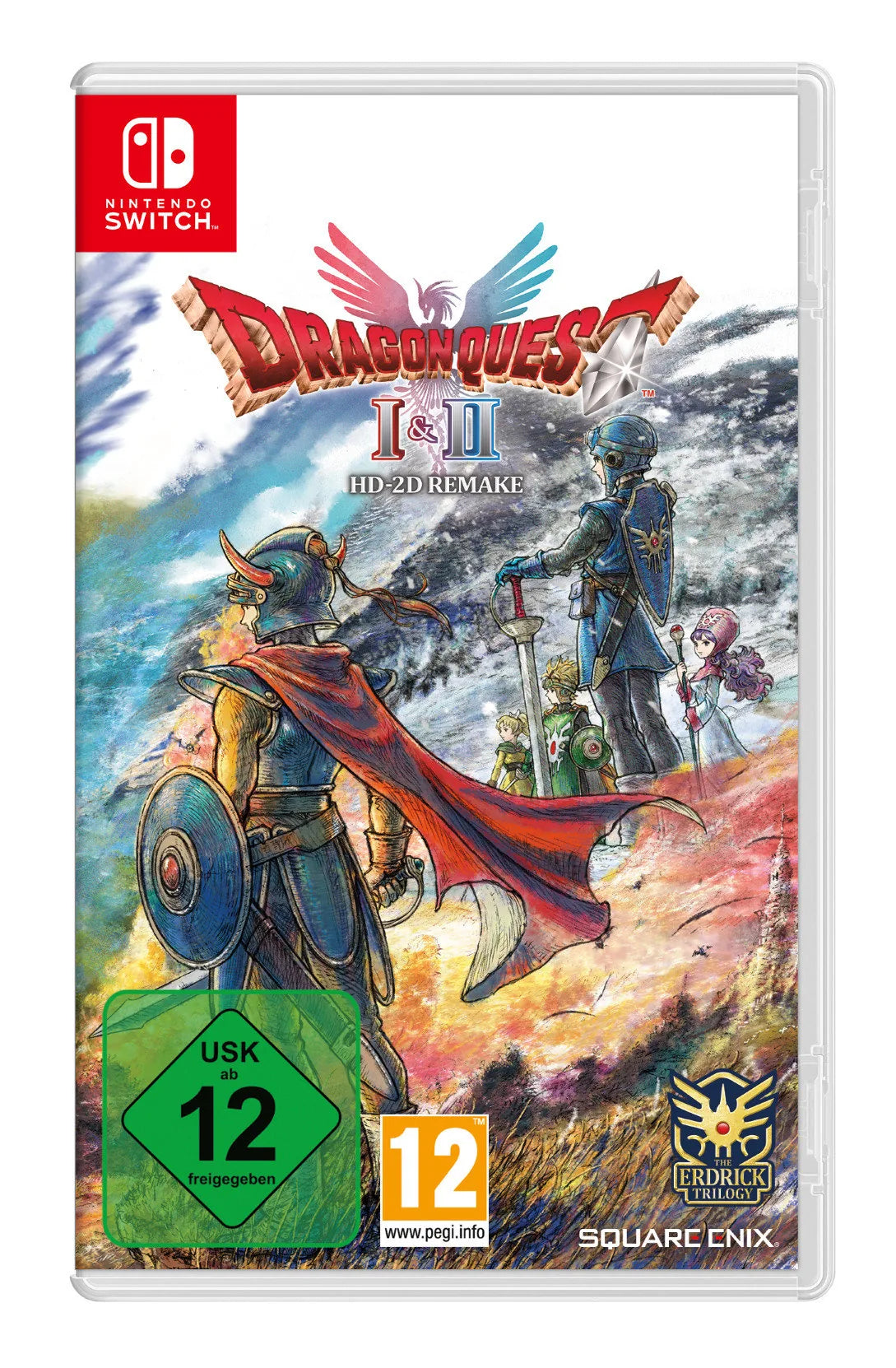 Cover: DRAGON QUEST I & II - HD-2D Remake für Nintendo Switch. Publisher: Bandai Namco Entertainment Germany
