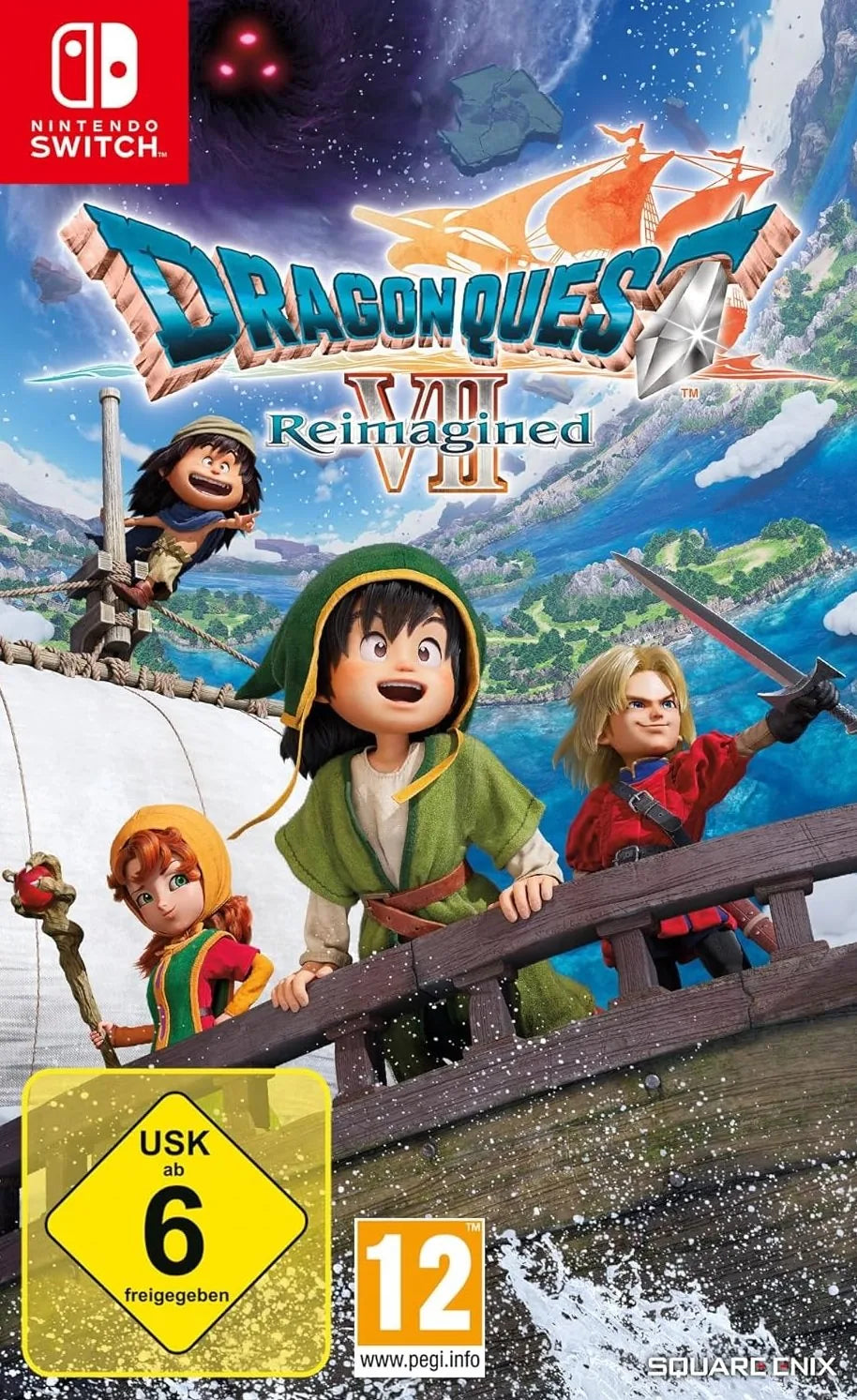 Cover: Dragon Quest VII Reimagined für Nintendo Switch. Publisher: Bandai Namco Entertainment Germany