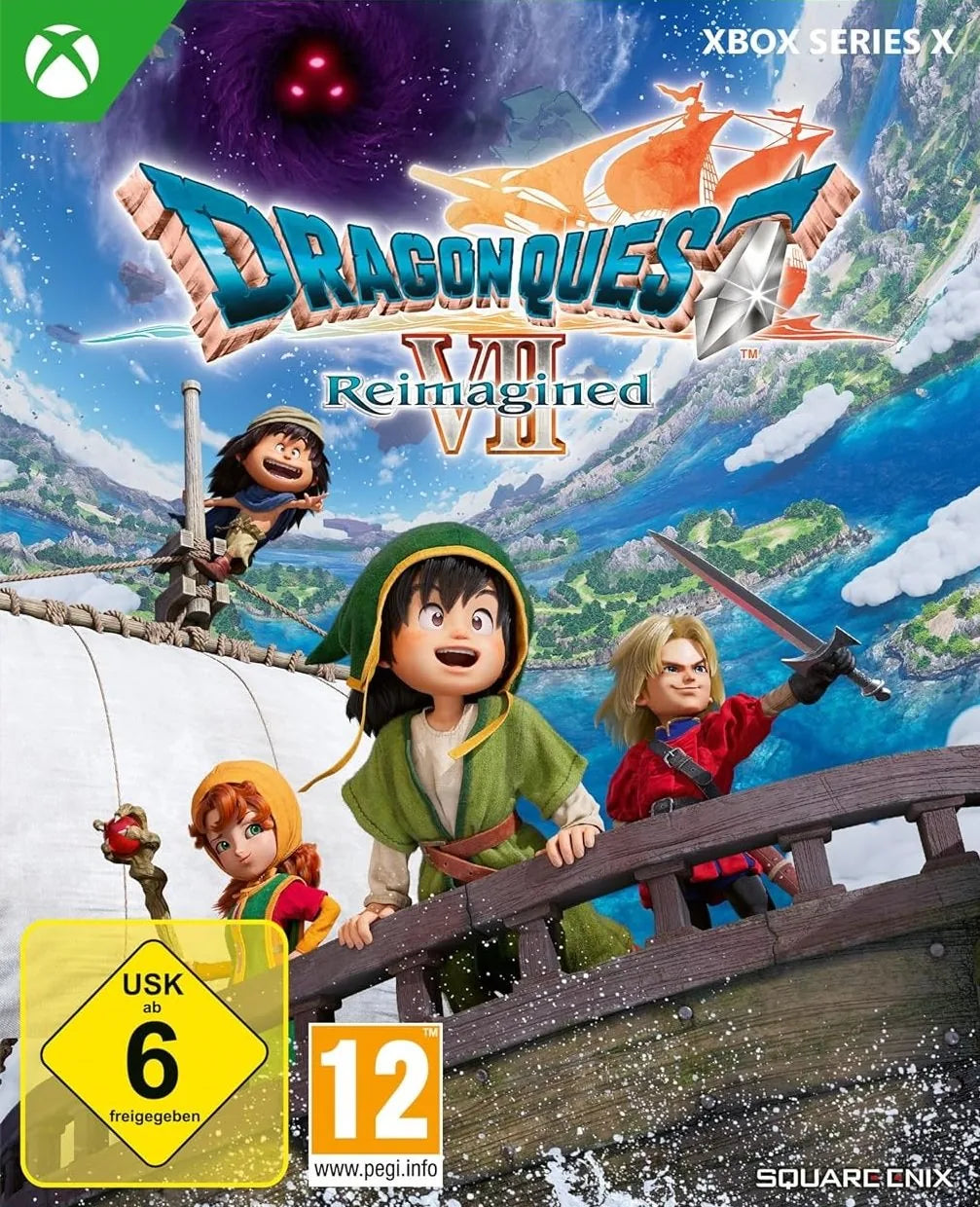 Cover: Dragon Quest VII Reimagined für Xbox Series X. Publisher: Bandai Namco Entertainment Germany