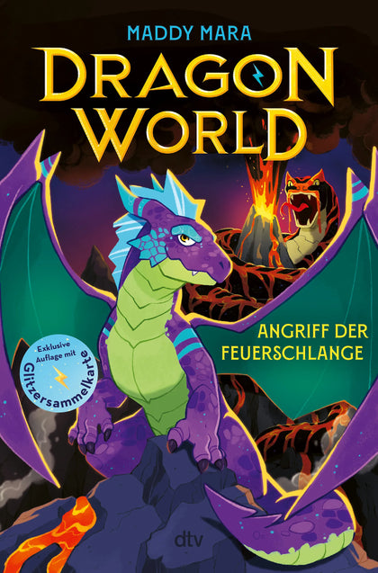 Buchcover von 'Dragon World – Angriff der Feuerschlange' - Gebundene Ausgabe von Maddy Mara