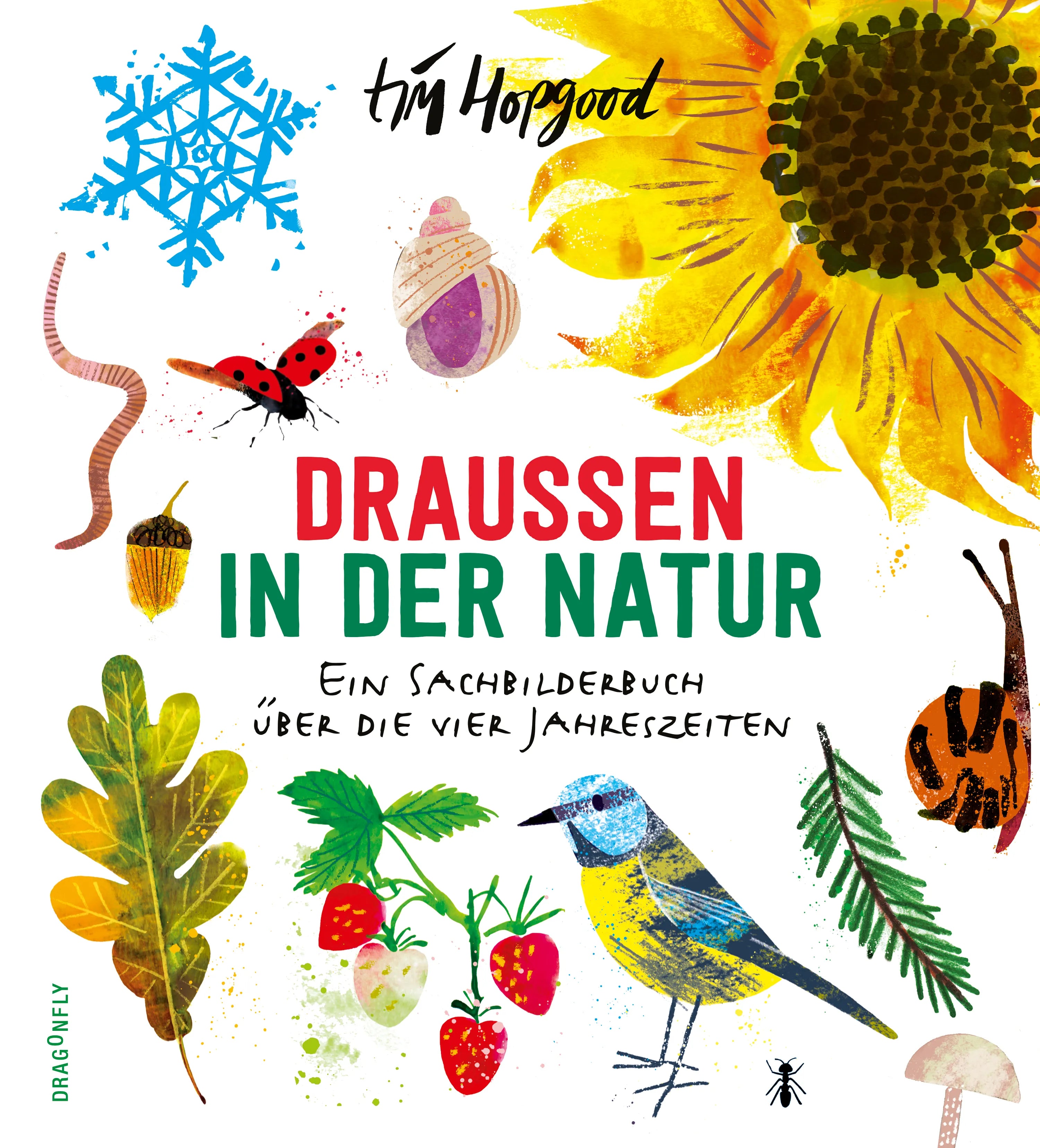 Buchcover von 'Draußen in der Natur. Ein Sachbilderbuch über die vier Jahreszeiten' - Gebundene Ausgabe von Tim Hopgood