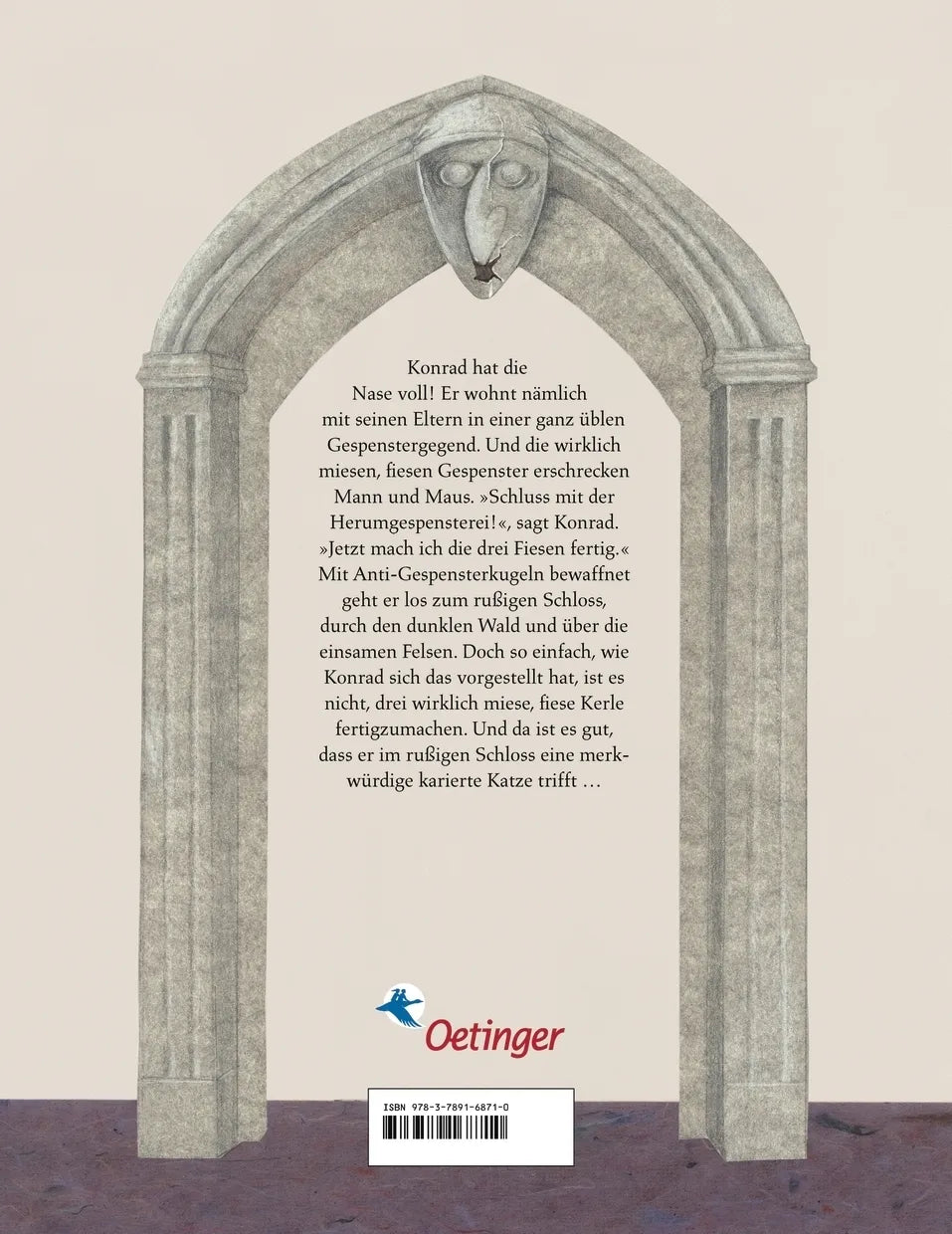 Buchrückseite von 'Drei miese, fiese Kerle' mit Klappentext - Gebundene Ausgabe