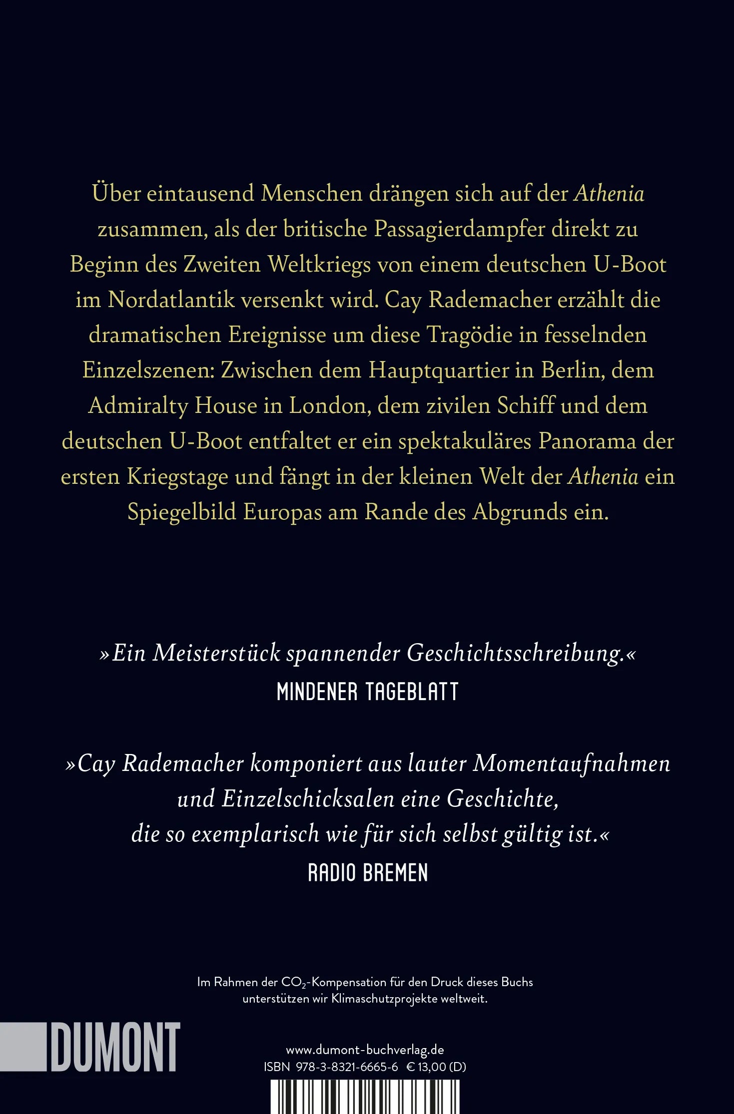 BuchrÃ¼ckseite von 'Drei Tage im September' mit Klappentext - Taschenbuch
