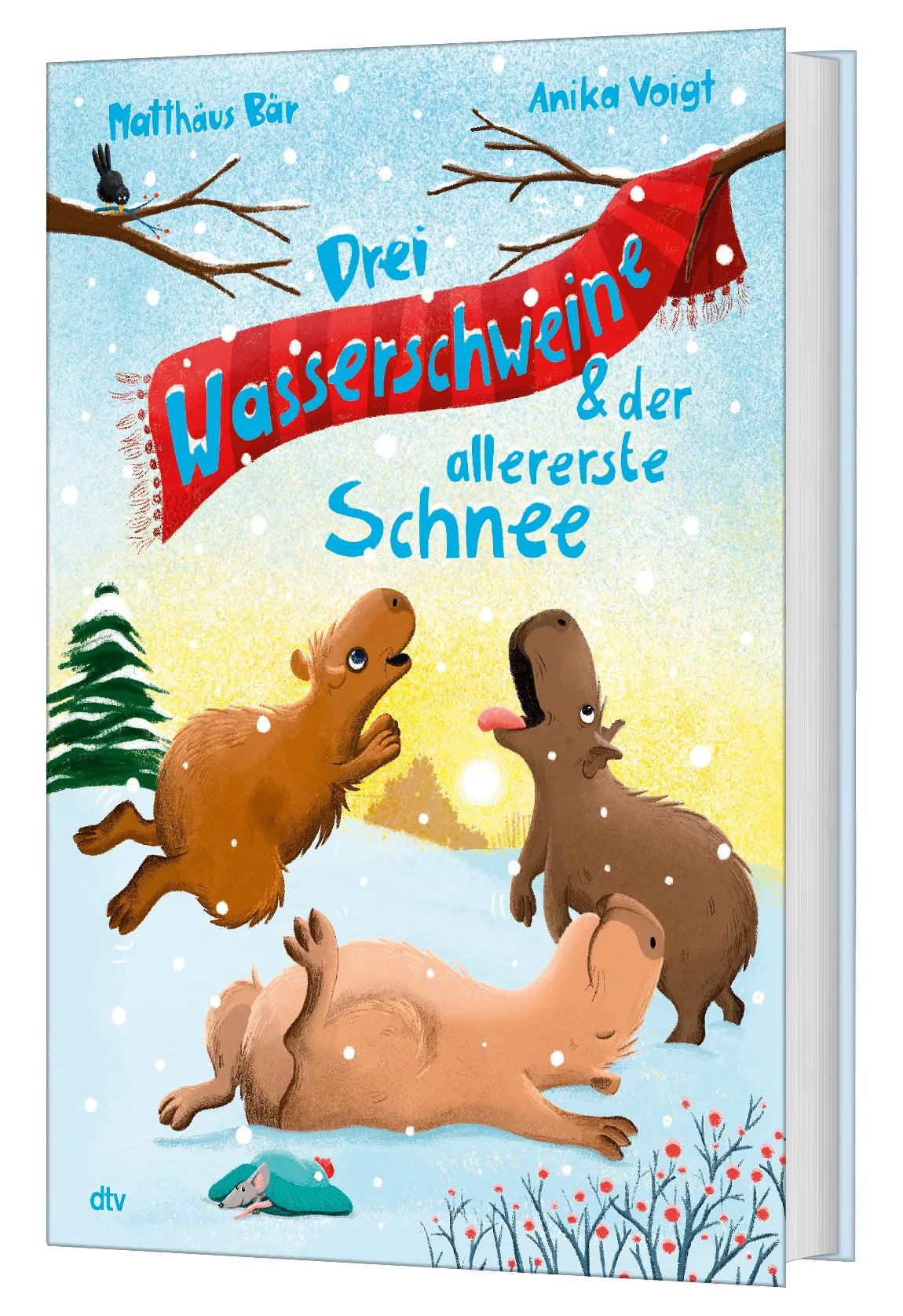 Cover: Drei Wasserschweine & der allererste Schnee (Hardcover) von Matthäus Bär