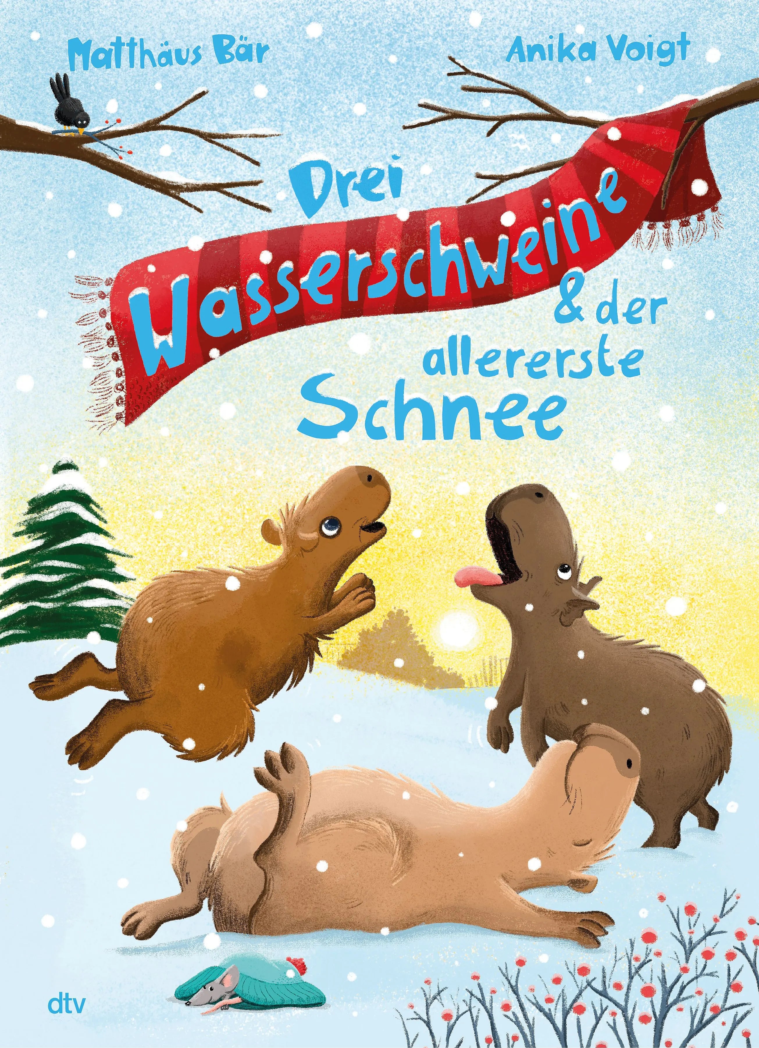 Cover: Drei Wasserschweine & der allererste Schnee (Hardcover) von Matthäus Bär