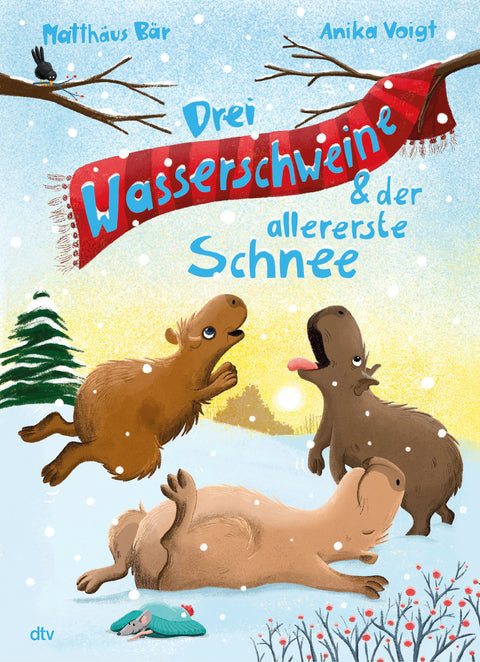 Drei Wasserschweine & der allererste Schnee