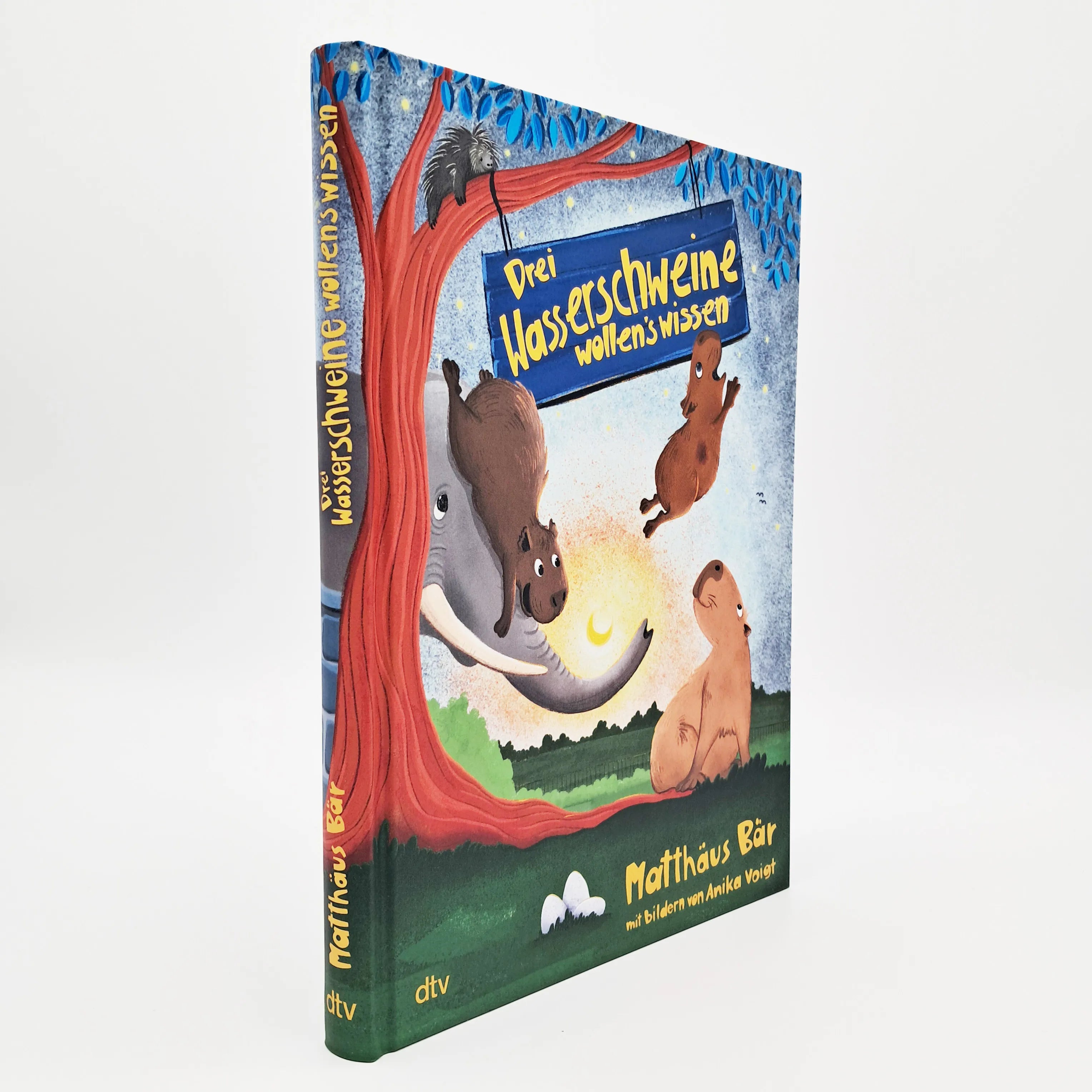 Detailansicht: Drei Wasserschweine wollen's wissen (Hardcover)