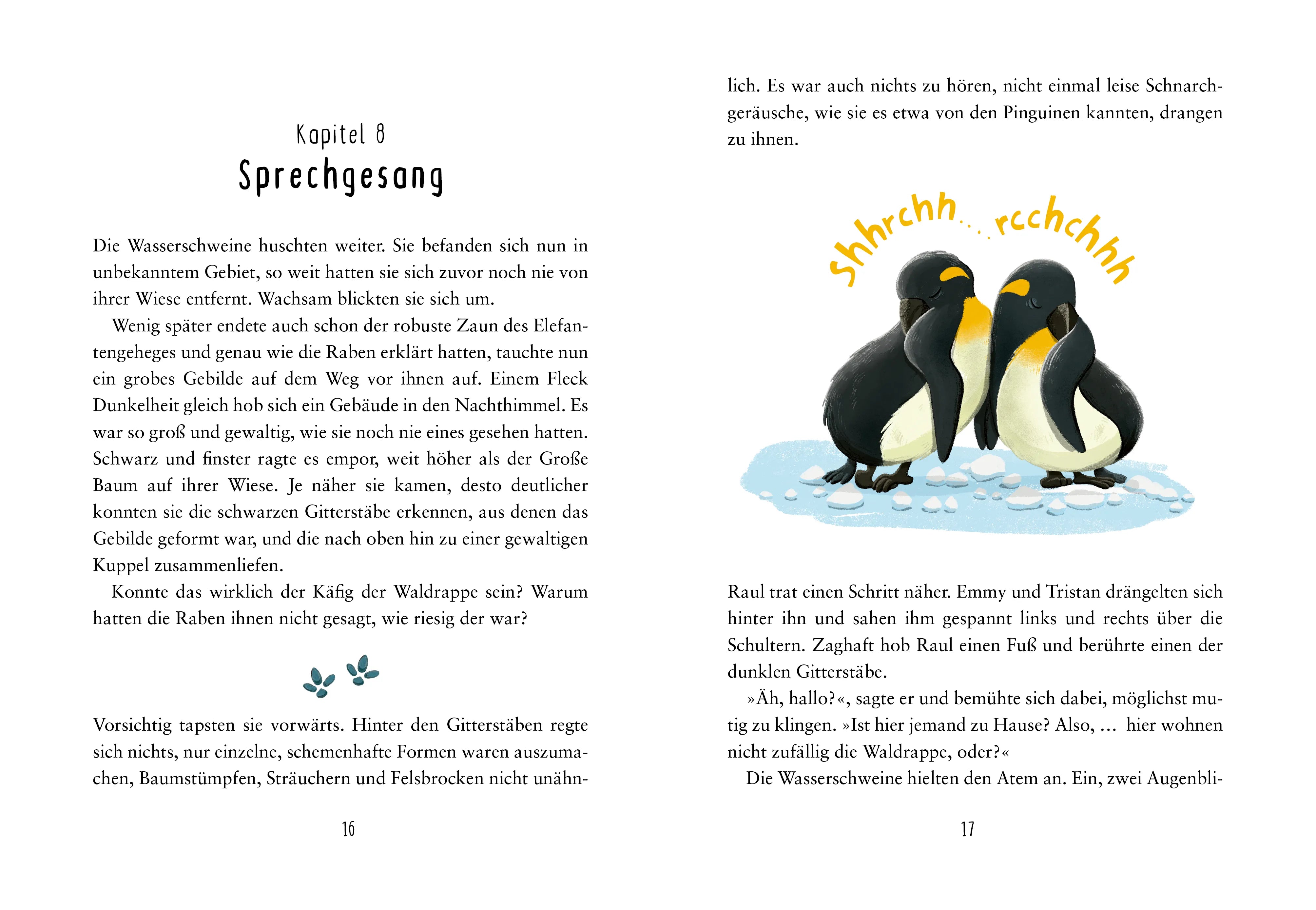 Detailansicht: Drei Wasserschweine wollen's wissen (Hardcover)