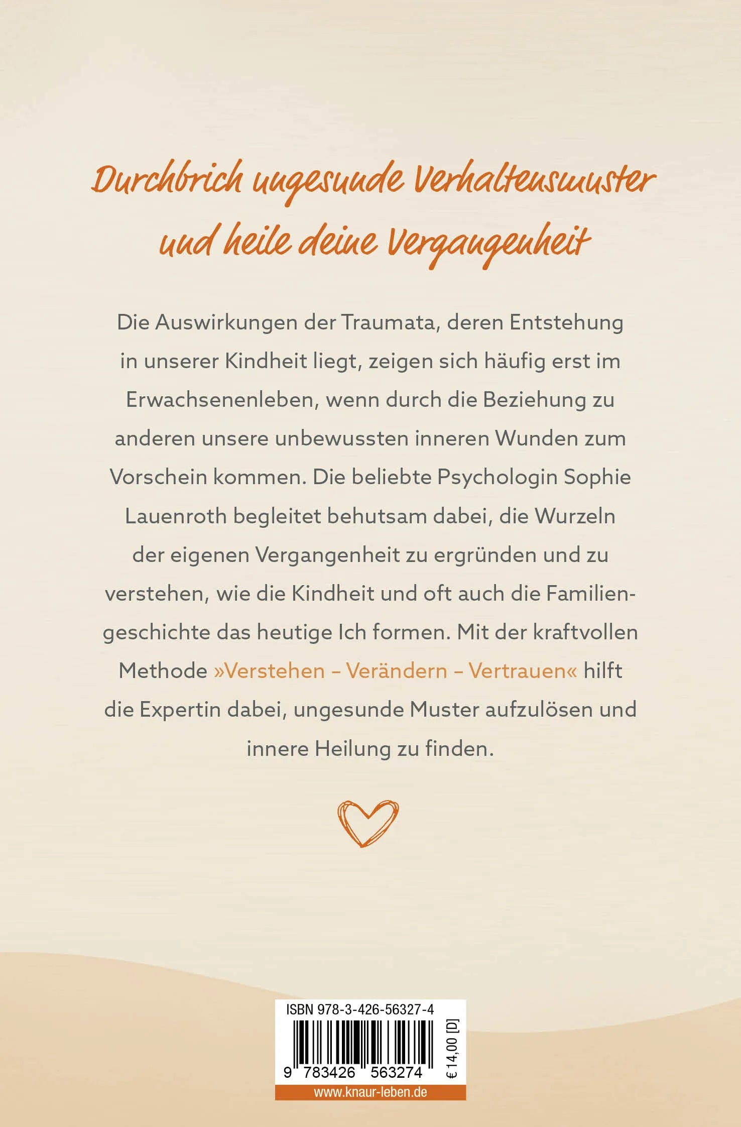 Buchrückseite von 'Du darfst heilen' mit Klappentext - Taschenbuch