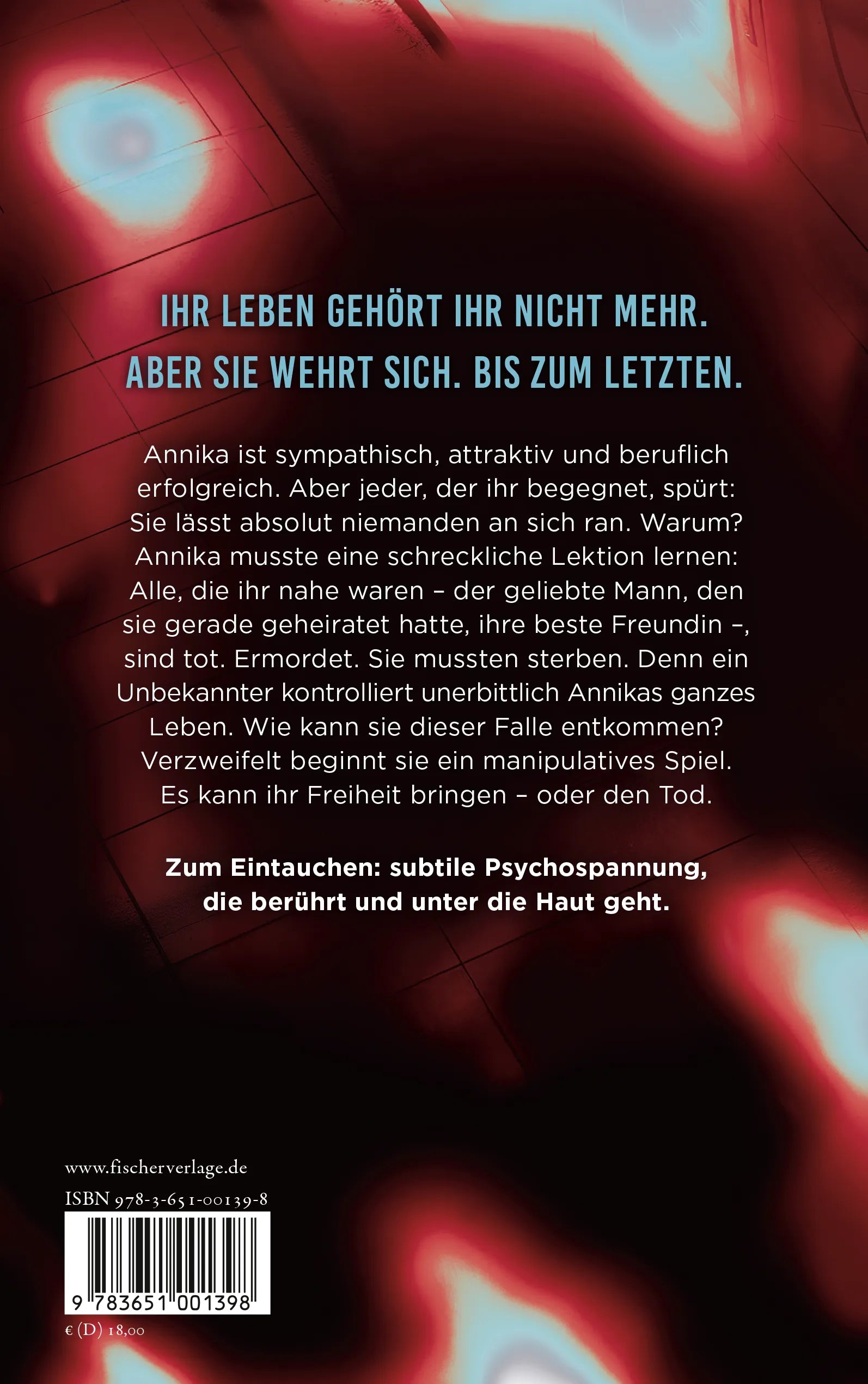 Buchrückseite von 'Du gehörst mir' mit Klappentext - Paperback