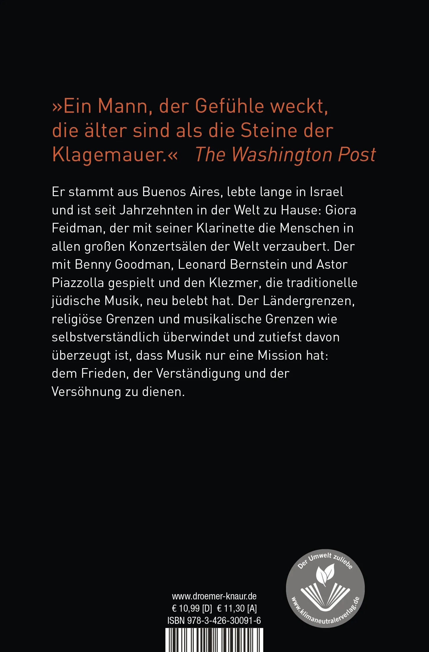 Buchrückseite von 'Du gehst, du sprichst, du singst, du tanzt' mit Klappentext - Taschenbuch