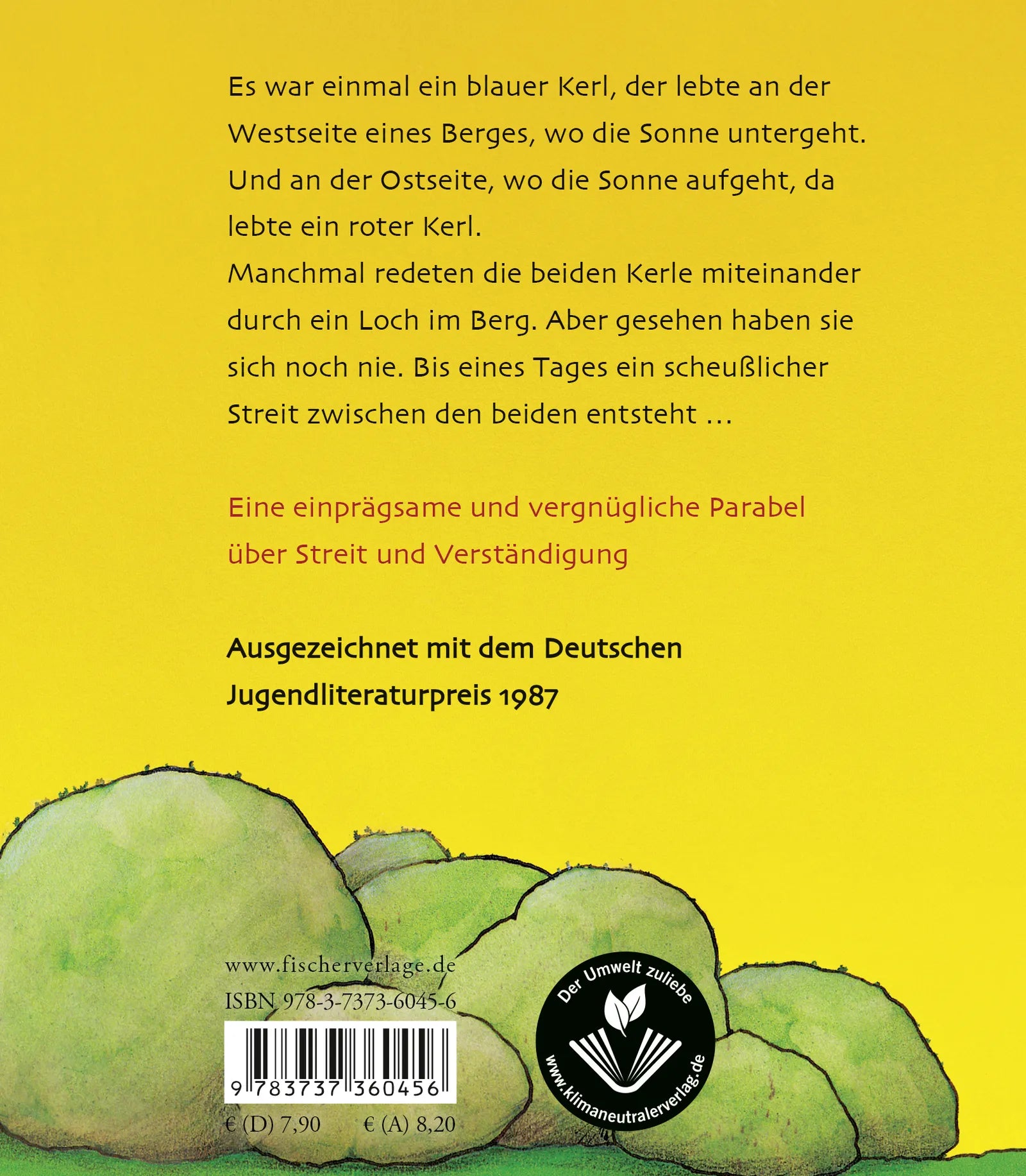 Buchrückseite von 'Du hast angefangen - Nein du!' mit Klappentext - Gebundene Ausgabe