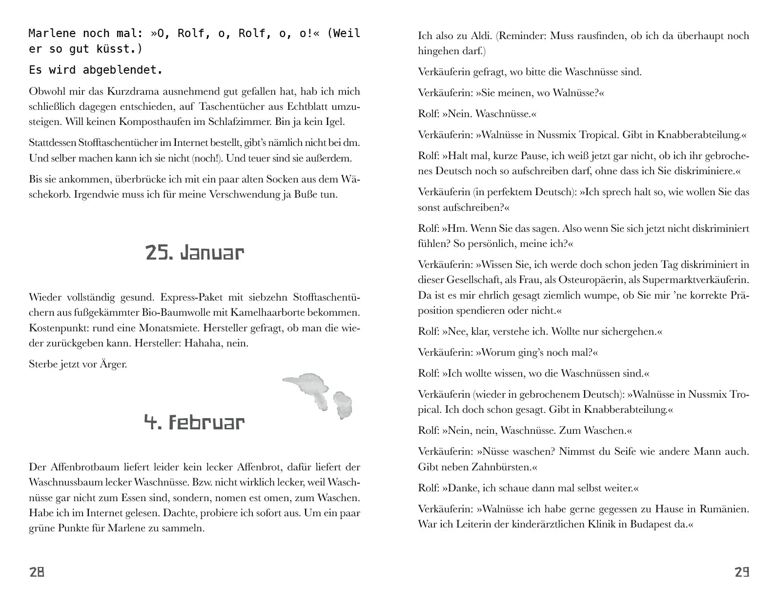 Innenansicht von 'Du hast mir den Kopf fairtrade' - Taschenbuch