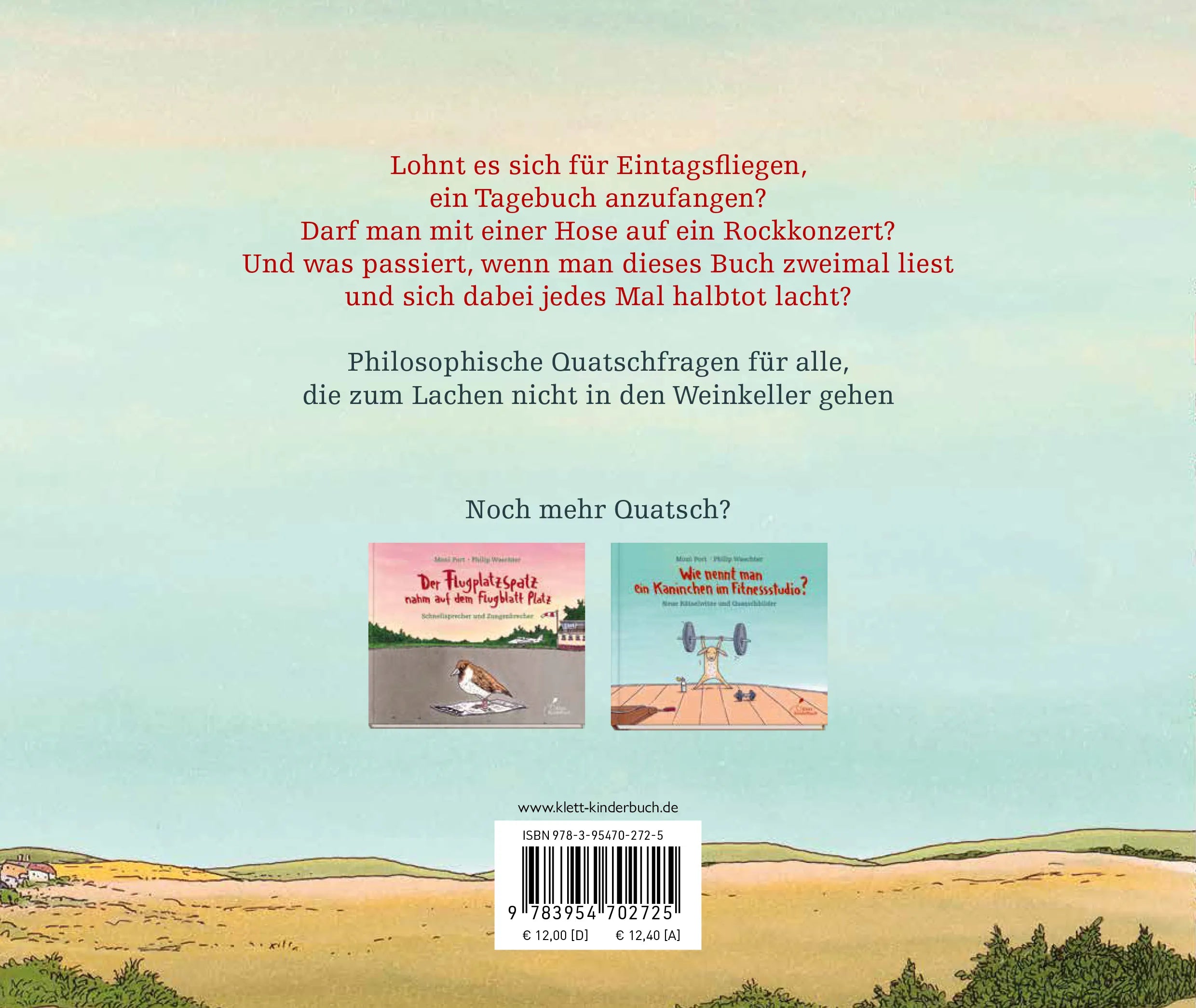 Buchrückseite von 'Dürfen Zwerge Riesenrad fahren?' mit Klappentext - Gebundene Ausgabe