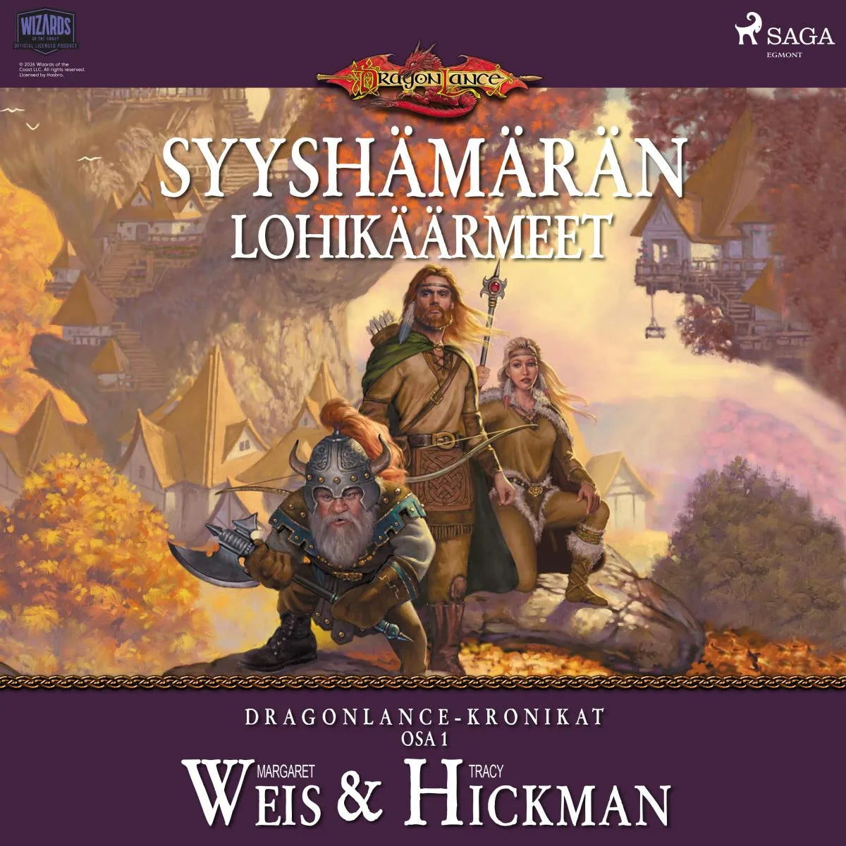 Cover: Dungeons & Dragons - Dragonlance-kronikat: Syyshämärän lohikäärmeet (Hörbuch Download) von Margaret Weis