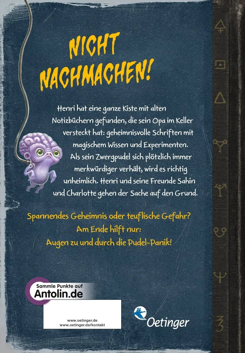 Rückseite: Dunkle Künste 1. Pudel-Panik (Hardcover)