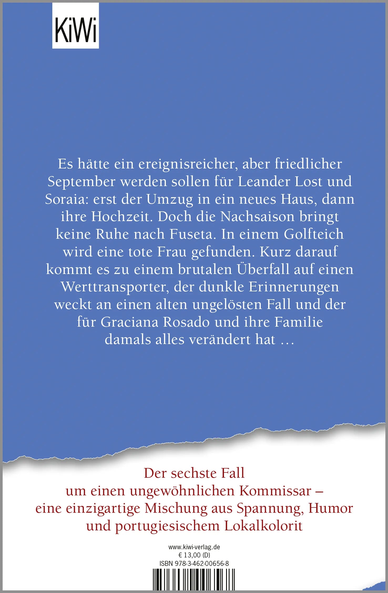 Buchrückseite von 'Dunkle Verbindungen' mit Klappentext - Taschenbuch