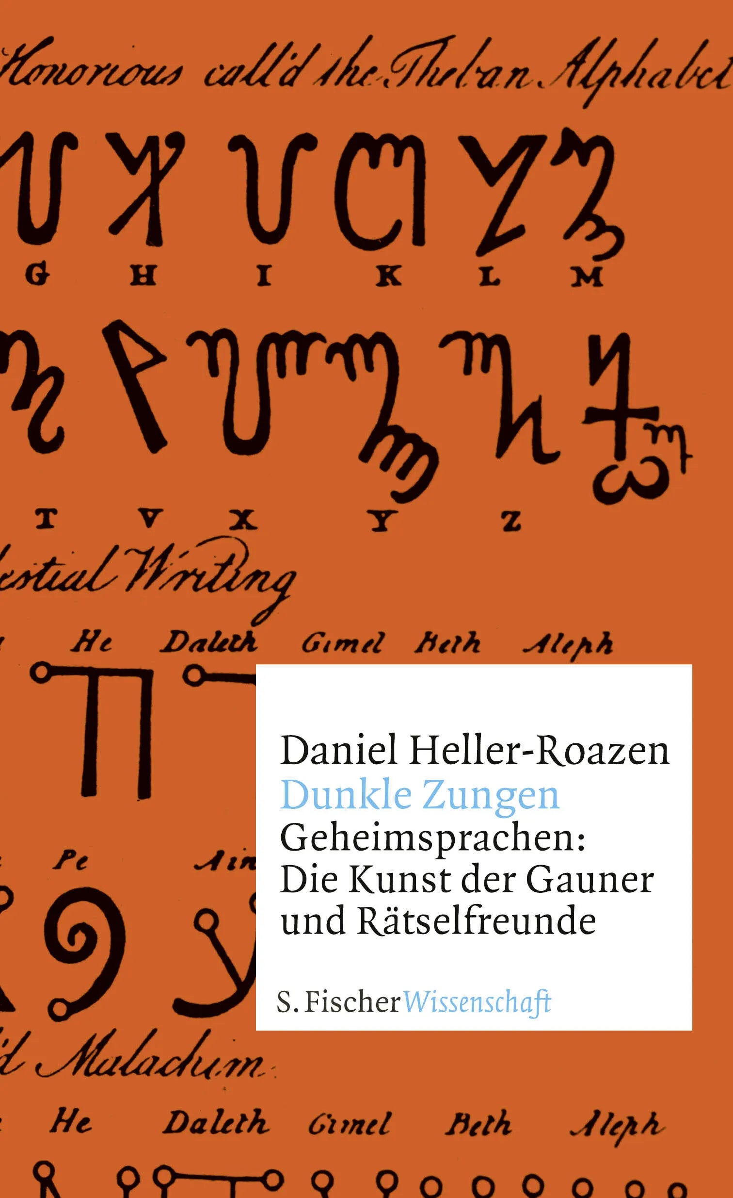 Buchcover von 'Dunkle Zungen' - Gebundene Ausgabe von Daniel Heller-Roazen