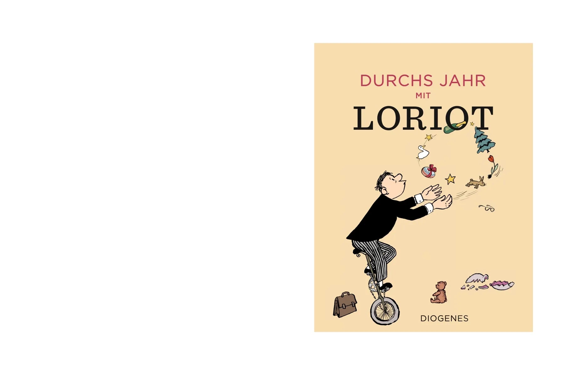 Buchcover von 'Durchs Jahr mit Loriot' - Gebundene Ausgabe von Loriot