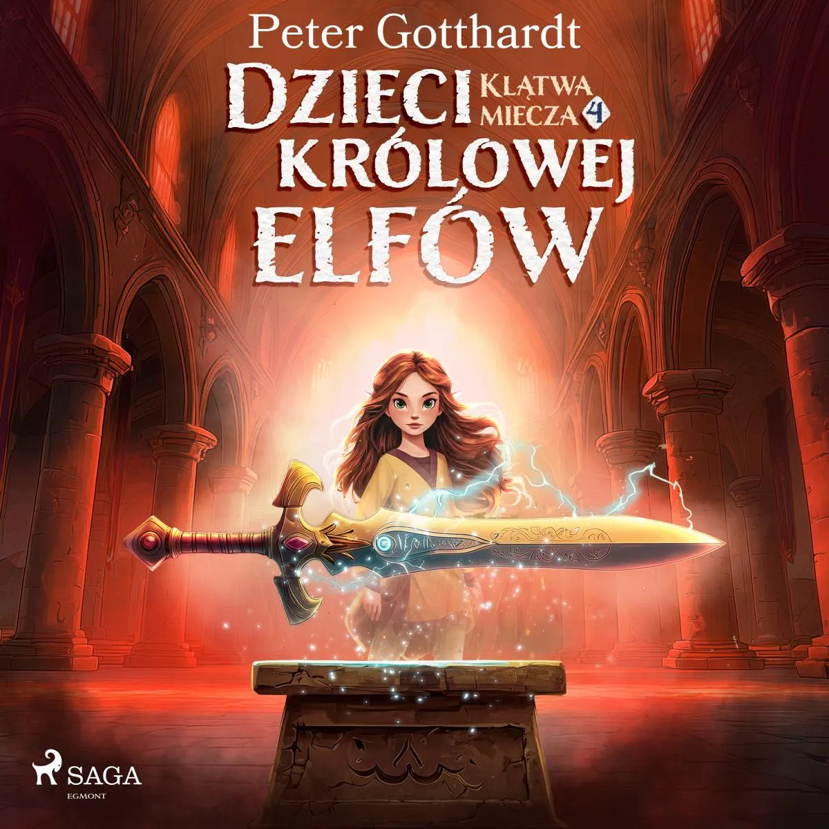 Cover: Dzieci królowej elfów 4 - Klątwa miecza (Hörbuch Download) von Peter Gotthardt