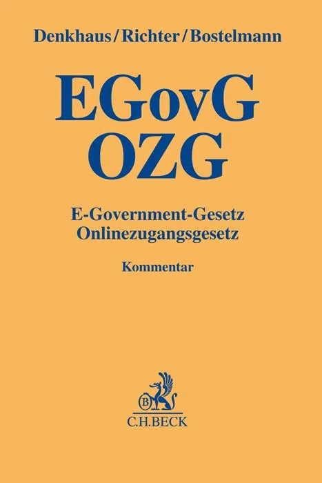 Buchcover von 'E-Government-Gesetz / Onlinezugangsgesetz. EGovG/OZG' - Gebundene Ausgabe von Wolfgang Denkhaus