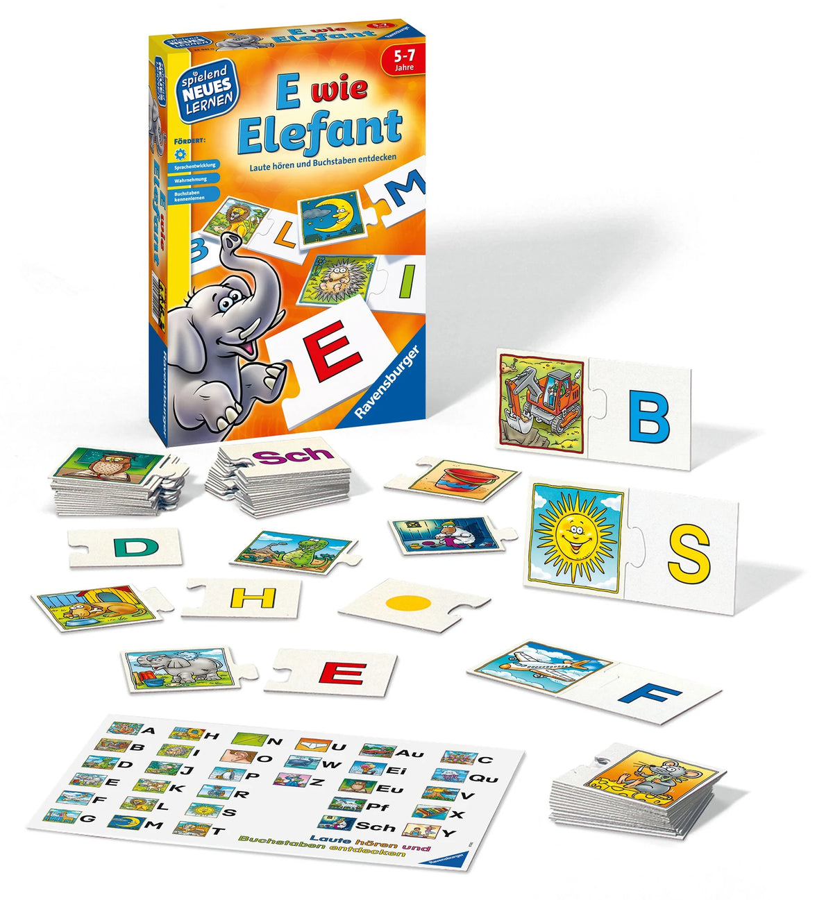 E wie Elefant - Kinderspiel ab 5 Jahre – Ansicht