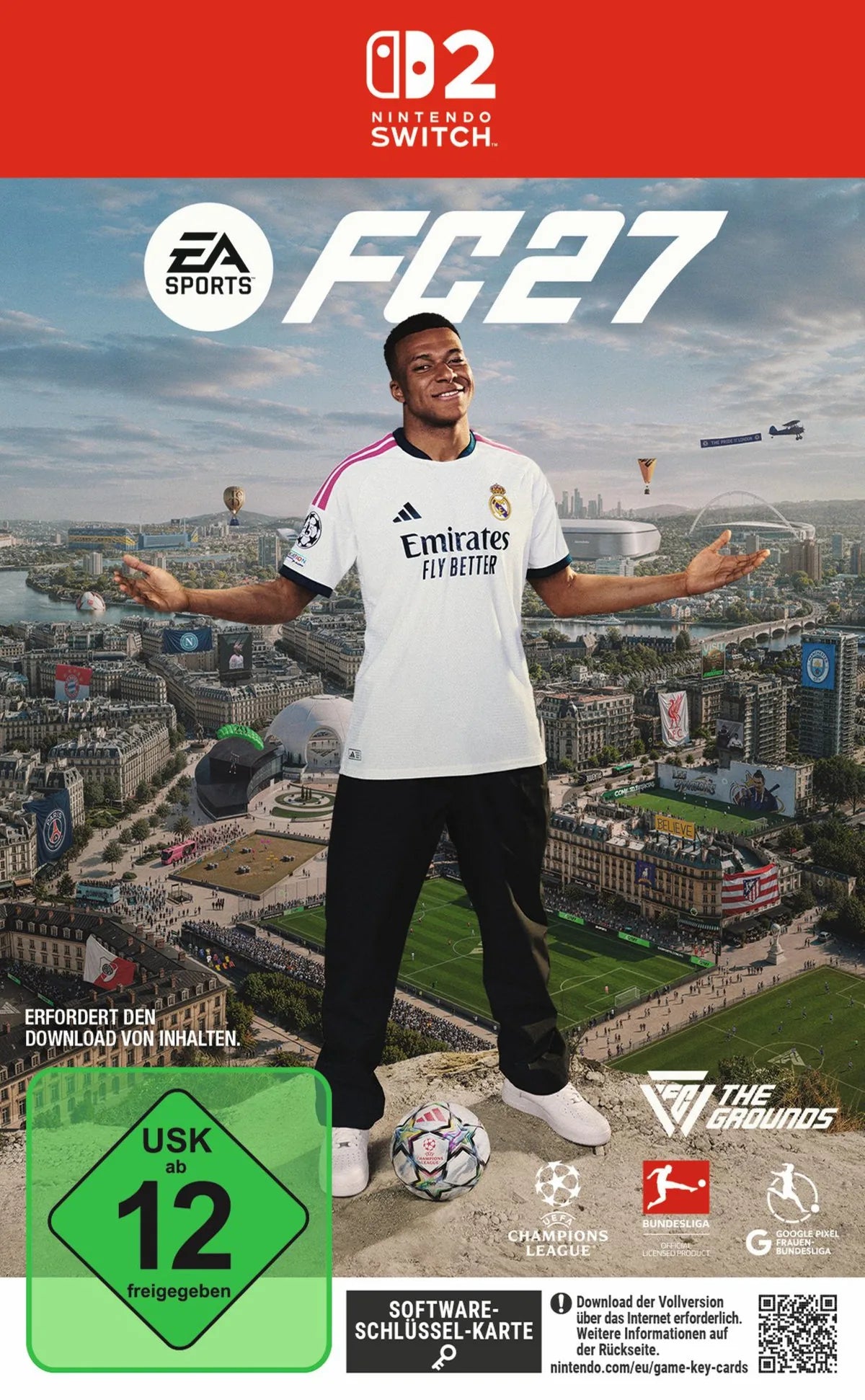 Cover: EA Sports FC 27 für Nintendo Switch 2. Publisher: Electronic Arts GmbH