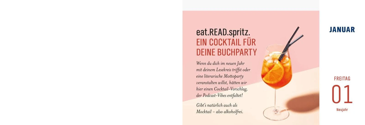 eat.READ.sleep Tageskalender 2027 – Ansicht