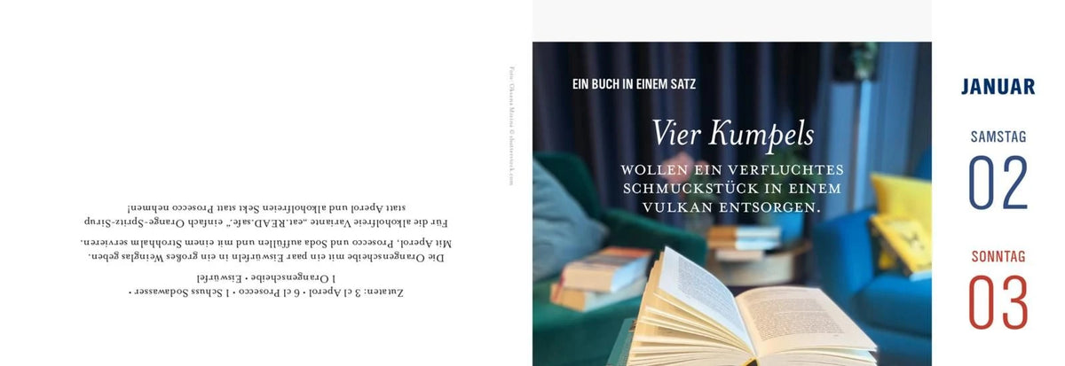 eat.READ.sleep Tageskalender 2027 – Ansicht