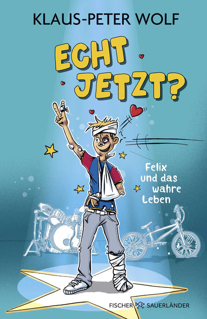 Buchcover von 'Echt jetzt? Felix und das wahre Leben' - Gebundene Ausgabe von Klaus-Peter Wolf
